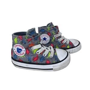 Converse Chuck Taylor AS Dinoverse Toddler Shoes Unisex Kids 5 Multi Hook‎ Loop